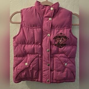 Cowgirl Hardware Pink Puffer Vest
